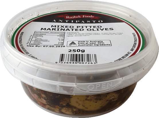 Mixed Pitted Marinated Olives